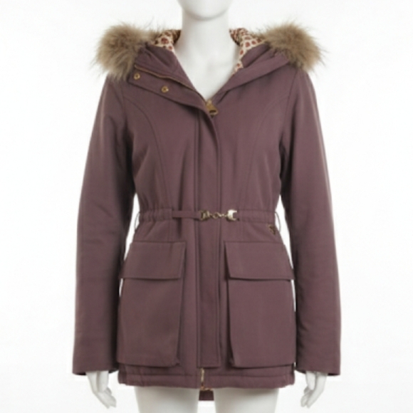 Jackets & Blazers - Italian fur trim parka Medium